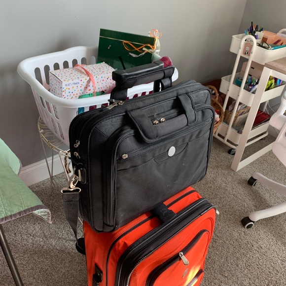 Black Dell Briefcase Satchel Shoulder Laptop Computer Bag - Picture 6 of 8